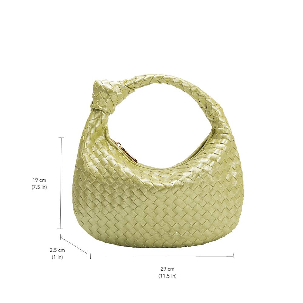 Drew Lime Small Recycled Vegan Top Handle Bag